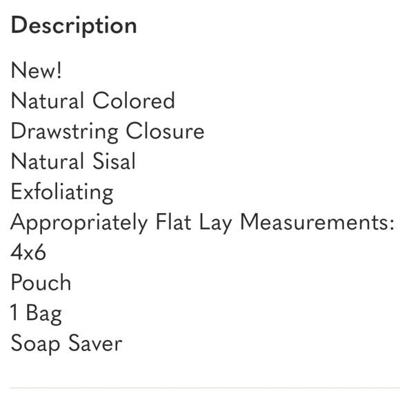 Natural Colored Sisal Soap Saver 1 - 4x6 Soap Bag - Picture 5 of 5